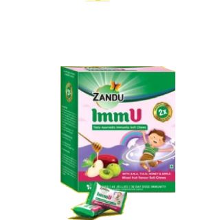 Zandu ImmU-Tasty Ayurvedic Immunity 60 Soft Chews at Rs.225